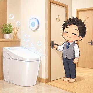 トイレ(1階はタンクレス、2階は一般のトイレ)