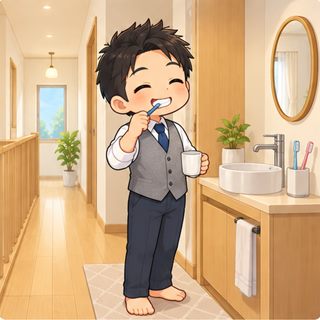 2階の作り付け手洗い器
