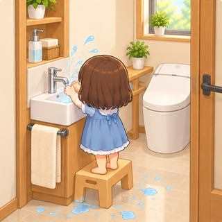 トイレの収納付き手洗い器